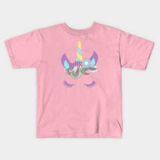 Cara de unicornio Kids T-Shirt